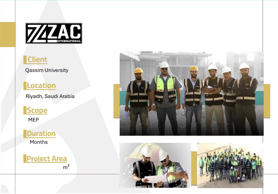 ZAC International – Qassim University project