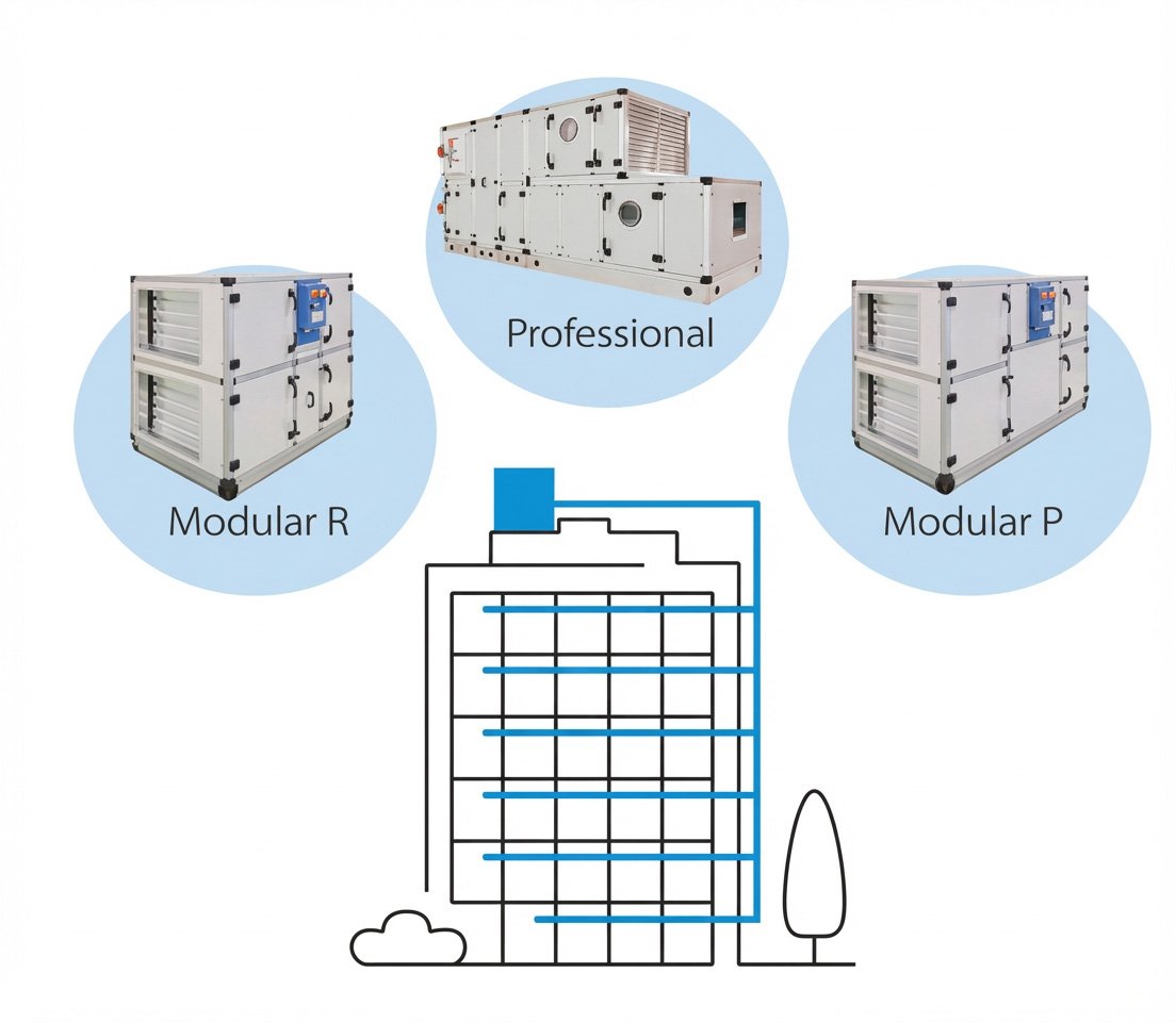 Centralized Windcatcher air handling units